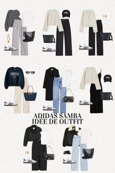 Explorez notre pin dédié aux outfits mettant en avant le charme inégalé des Adidas Samba. Des combinaisons tendance, des astuces pour intégrer ces sneakers emblématiques dans votre look quotidien, et des suggestions pour un style décontracté et distinctif. Adoptez l'essence du streetwear avec les Adidas Samba et ajoutez une touche de flair sportif à votre garde-robe avec style ! #AdidasSamba #StyleStreetwear #SneakersTendance Samba Outfit Fall, How To Style White Sambas, Samba Fits Woman, Winter Outfits With Sambas, Samba Fashion, Samba Addidas Outfits, Sambas Work Outfit, Samba Outfit Ideas, Style Adidas Samba