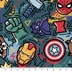 an image of the avengers wallpaper pattern