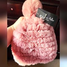 9 X 8 Inches Faux Fur (Feels Real!) Ultra Plush Signature Pom On Top Amazing Stretch "The Riley" Brand New With Tags! Makes A Great Gift! Faux Fur Pom Poms For Hats, Pink Blush, Winter Hat, Blush Pink, Pink Purple, Faux Fur, Winter Hats, Pom Pom, Blush