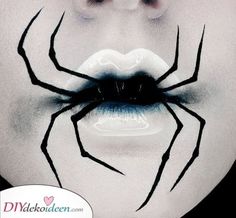 Spider Makeup, Makeup Zombie, Fantasy Make-up, Halloween Make-up Looks, Halloweenský Makeup, Halloween Makeup Ideas, Cool Halloween Makeup, Halloween Eye Makeup, Halloween Makeup Scary