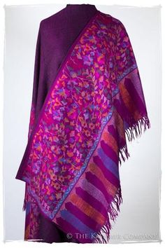 Collector's Edition Shawls — Seasons by The Kashmir Company Hand Dyed Shawl, Kashmiri Shawls, Queen Dresses, Cashmere Pashmina, Gala Events, Winter Scarves, World Fashion, Pashmina Shawl, Stained Glass Windows