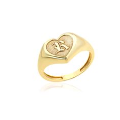 Engraved 925 Silver Initial Heart Pinky Ring - Personalized 14K Real Gold Signet Ring - Initial Signet Rings - Engraved Heart Ring Material: 925 Sterling Silver or 14K Solid Gold Introducing our Engraved Initial Signet Heart Ring, a truly personalized and heartfelt piece of jewelry for women. This elegant Pinky Ring combines the classic signet style with a modern twist - a charming heart-shaped design. Crafted with meticulous attention to detail, this Letter Minimalist Ring is perfect for expressing your unique style and meaningful connections. Personalized Elegance: Make it your own by choosing the engraved initial that holds special meaning to you or a loved one. Heartfelt Design: The heart-shaped signet adds a touch of romance and sentimentality to this timeless piece. Quality Craftsman Signet Ring Women, Ring Initial, Signet Rings Women, Special Gifts For Her, Couples Anniversary, Silver Signet Ring, Personalized Ring, Gold Signet Ring, Anniversary Gifts For Couples