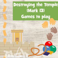 an image of a game with hands and feet coming out of the brick wall that says destroying the temple mark 13 games to play