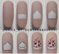 Diy Valentines Nail Designs, House Interior Makeover, Nail Art Wheel, Valentines Nail Art Designs, Interior Makeover, Subtle Nail Art, Quick Nail Art, Fruit Nail Art, Bungalow Style House