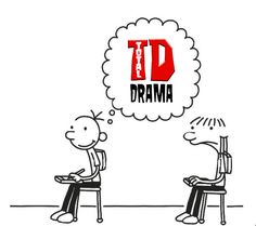 two people are sitting in chairs and one is thinking about the word't d drama