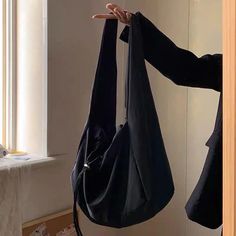 Large-capacity tote bag nylon all-match crossbody bag – IFAUN Fashion Tote Bag, Nylon Tote Bags, Nylon Tote, Mode Inspo, Black Tote, Nylon Bag, Issey Miyake, Black Tote Bag, Black Nylons