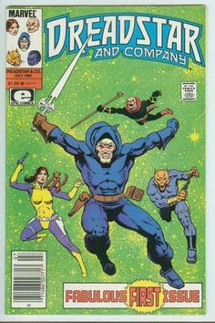 a comic book cover for dreadstar and company