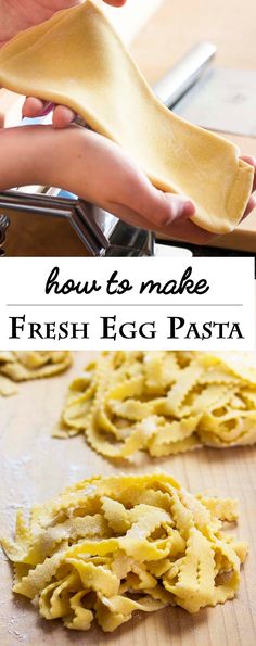 how to make fresh egg pasta