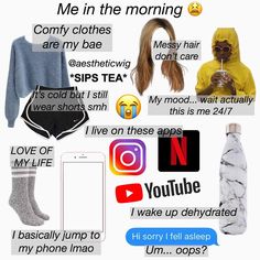 Teen Stuff, Weird Thing, Aesthetic Memes, Niche Memes, Mood Clothes, Trendy Girl, Morning Person, Lazy Girl, Mia 3