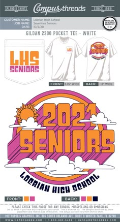 Senior Class Shirts 2023 Creative, Tshirt School Design Ideas, High School T Shirts Design Ideas, Senior Year T Shirt Ideas, Sga Shirt Ideas, Senior Class Gear, Powderpuff Shirts Design High Schools, T Shirt Design School