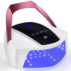 PRICES MAY VARY. 96W High Power & Saftey：Powerful 96W nail dryer with 48 Pcs durable and harmless beads shorten your curing time by 50% than normal nail lamp.It is compatible with all gels, non-harmful substances to the human body. Wireless & Portable: This cordless UV Led nail lamp built-in rechargeable battery,which can be charged repeatedly.It can be used for 10-12 hours after being fully charged for 3 hours.Lift handle design make the nail lamp easy to be carried outdoors for manicure. 4 Timer Setting & Auto Infrared Sensor : 30s,60s,90s,120s timer setting to meet your different curing requirements well and make you control the curing time easily. When hands get in,the nail light will automatically start and when hands out or timer finish,it will automatically shut down.The direction o Uv Nail Lamp, Uv Nails, Nail Dryer, Led Nail Lamp, Nail Lamp, Uv Lamp, Nail Tools, Uv Light, Uv Led