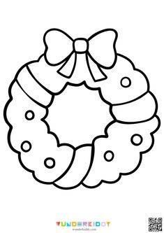 a christmas wreath with a bow on it