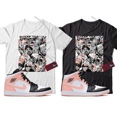 Jordan Crimson Tint Shirt Jordan 1 Crimson Tint, Matching Jordans, Cool Tees, Jordan 1, Rap, Jordan, Shirt Designs, Tshirt Designs, Sneakers