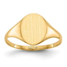 Product Specification Jewelry Specification: Material Purity : 14K Band Width : 2 10 Mm (tapered) Size (Minimum) : 4 Size (Maximum) : 8 Material : Gold Sizeable : Yes Engravable : Yes Product Type : Jewelry Jewelry Type : Rings Sold By Unit : Each Material Color : Yellow Ring Type : Signet Ring Attributes: Solid Polished 14k Yellow Gold Engravable Avail. In 10k Yellow Gold Avail. In 18k Yellow Gold Avail. In 14k White Gold Avail. In Platinum Avail. In 10k White Gold Avail. In 18k White Gold Brus Yellow Pearl Earrings, Brown Pearl Earrings, Lotus Flower Design, Yellow Pearl, Seahorse Pendant, Yellow Rings, Heart Pendant Diamond, Birthstone Pendant, Stylish Earring