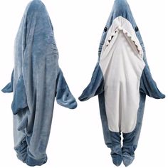 PRICES MAY VARY. Flannel Shark Blanket Imported Shark Blanket: This blanket hoodie is shark-themed, designed to mimic the appearance of a shark. It's adorable and realistic, featuring a large Shark head hoodie that gives the fun impression of being "swallowed" by a shark, adding a playful touch when worn at home Comfortable Flannel: Shark blanket is made from soft and comfortable flannel material, this shark onesie has a smooth feel and good warmth. The shark blankets can completely wrap your bo Matching Shark Jackets, Shark Sleeping Bag, Shark Onesie, Shark Blanket, Shark Costume, Shark Blankets, Christmas Gifts For Adults, Shark Costumes, Shark Hoodie