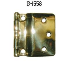 brass plated door hinge with holes