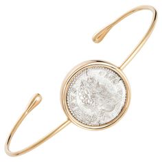 Dubini Septimius Ancient Silver Denarius Coin 18 Karat Yellow Gold Bracelet For Sale at 1stDibs Elegant Bracelet With Coin Pendant As Gift, Elegant Coin Pendant Bracelet As Gift, Elegant Bracelets With Coin Pendant For Gift, Gold Coin Jewelry, Ancient Coin Jewelry, Diy Jewelry Earrings, Bangles Gold, Bangle Gold, Cleaning Silver Jewelry