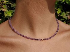 #eBay #eBayStore #eBaySeller #Necklace#Purple#Amethyst#TinyBeads#Faceted#Round#Elagent#AnimalsInsects #Nature #Beach #GamblingCasino #FamilyFriends #FairytaleFantasy #Ethnic #Holiday #FlowersPlants #Beauty #Halloween #Angels #Healing #CartoonTVMovieCharacters #HobbyCraft #CollegesUniversities #Awareness Sead Bead Necklace, Purple Beach, Natural Gemstone Necklace, Bead Charms Diy, Prom Jewelry, February Birthstone, Amethyst Beads, Purple Crystals, Layering Necklace