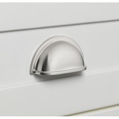 a close up of a drawer handle on a dresser