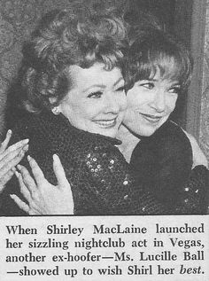 an old newspaper article with two women hugging each other and the caption says, when sidney maclaine launched her sizzling