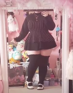 Plus Size Outfits Drawing, Thick Egirl, Lovely Fashion, Cute Clothes Plus Size, Plus Size Body Drawing, Egirl Fashion Plus Size, Plus Size E Girl Outfits, Kawaii Clothes Plus Size, Kawaii Plus Size Outfits