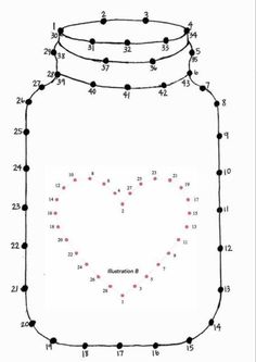 a jar filled with numbers and dots