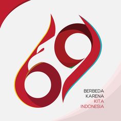 the 60th anniversary logo for berfeda karema and its name in indonesia