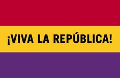 a yellow and red striped sign with the words ivva la republicaa