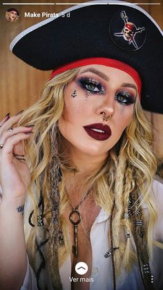 Makeup Pirate, Diy Kostüm, Halloween Makeup Inspiration, Halloween Costumes Friends