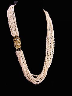 This is even more fabulous in person. This heavy genuine pearl 9 strand necklace is exquisite. . The clasp can be work at the side or back or even near the bottom. . IT is large relief genuine pearl gold plated slide in side catch. . See photos for size and more views/ You won't be disappointed, it is a nice high end necklace/ 9-3-20 Large Pearl Necklace, Genuine Pearl Necklace, Flapper Necklace, Pearl Necklace Designs, Jewelry Bracelets Gold, Black Beaded Jewelry, Long Pearl Necklaces, Gold Bride Jewelry, Gold Jewelry Simple