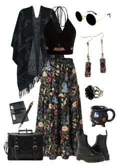 Dark Boho Clothes, Look Hippie Chic, Witchy Wardrobe, Witchy Outfits, Witchy Style, Look Boho Chic, Fest Outfits, Estilo Hippy