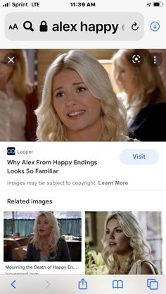 an iphone screenshot of two women talking to each other and the caption says, why alex happy ending looks so familiar