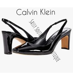 New Calvin Klein Black Patent Leather Slingback Heels. New W/O Box. Perfect Condition..No Scratches At All On Patent Leather.. Size 7.5 Closet Details Please Read No Low-Ball Offers Shipping 2-4 Days No Exchanges Per Posh New To Poshmark? Use Promo Code Smartgirlsummer To Get $10 Off When You Sign Up Boho Western Hippie Coastal Farmhouse French Vintage Victorian Y2k Pearlcore Anthropologie Beach Professional Madwell Lace Christmas Barbie Whbm 90's Travel Tie Dye Yellowstone Office Holiday Resort Calvin Klein Kendall, Black Closed Toe Heels, Shabby Chic Aesthetic, Black Patent Leather Shoes, Christmas Barbie, Ankle Strap Sandals Heels, Patent Heels, Slingback Heels, Holiday Resort