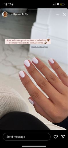 Bridal Shower Nails, Short Square Acrylic Nails, Gel Nail Colors, Dipped Nails, Bridal Nails, Square Acrylic Nails