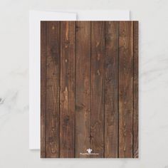 a card with wood planks on it