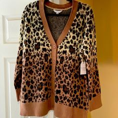 Nwt Cheetah Print Super Soft Cardigan Leopard Print Cardigan, Soft Cardigan, Cheetah Print, Dream Closet, Sweaters & Cardigans, Leopard Print, Cardigans, Sweaters For Women, Tags