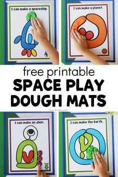 printable space play dough mats for kids to make