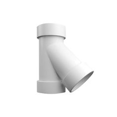 a white plastic pipe on a white background