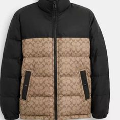 Mens Coach Jacket New Coach Jacket Men, Puffer Jacket Men, Coach Jacket, Puffer Jacket, Black And Brown, Puffer, Mens Jackets, Man Shop, Fast Delivery