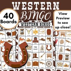 the western themed board game is shown