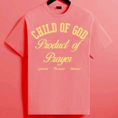 New Product Of Prayer Unisex T Shirt God Is Dope Brand. Gildan Brand 100% Heavy Cotton. Color- Pink/Nude. Sizes- Small, Medium, Large, X-Large. One Left Of Each Size. Thankful And Blessed, God Is, Heavy Cotton, New Product, Unisex T Shirt, Womens Tops, Tops & Tees, Cream, Pink