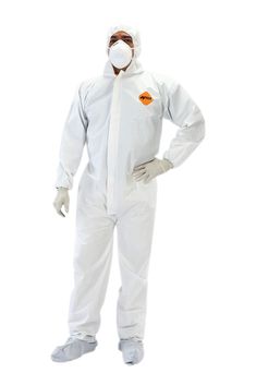 PRICES MAY VARY. INDUSTRIAL GRADE: Heavy duty coverall with elastic hood and cuffs, full booties, and reinforced zipper. MAXIMUM PROTECTION: Strong protection against lead, asbestos, itchy fiberglass, and hazardous fumes. BREATHABLE & LIGHTWEIGHT: Resists dry particles and repels splashes with amazing tear and puncture resistance. COMFORTABLE DESIGN: Designed to maximize range of motion. Bend, kneel, and stretch, in a protective heavy duty coverall that is flexible and feels elastic. Disposable Fiberglass Mold, Factory Work, Protective Clothing, Comfortable Design, Robust Design, Personal Protective Equipment, Range Of Motion, Snug Fit, Breathable Fabric