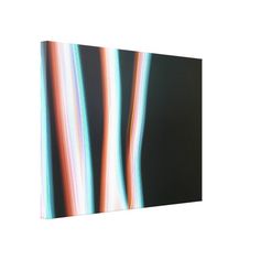 an abstract painting with multicolored lines on black background canvas print wall art decor