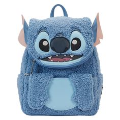 Stitch Plush Sherpa Cosplay Mini Backpack by Loungefly Stitch Plush, Anime Disney, Lilo Und Stitch, Kindergarten Backpack, Lilo Y Stitch, Lilo Et Stitch, Mini Mochila, Loungefly Bag, Disney Plush