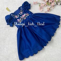 Embroidery Frocks For Kids, Embroidery Frocks, Baby Lehenga