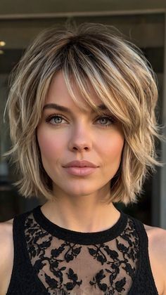 Medium-Length Shag Haircuts Shoulder Length Hair With Layers, Hair With Layers, Shag Haircuts, Polished Hair, Styling Guide, Beachy Waves, Shag Haircut, Bob Haircuts, Shoulder Length Hair