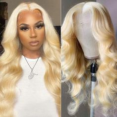 100% Unprocessed Straight Human Hair Grade 12a 13x4 Lace Front Wigs Human Hair Body Wave Glueless Human Hair Lace Frontal Wig Pre Plucked With Baby Hair High Density Free Parting; Can Be Parted Any Way 180% Density Full & Thick Hair Color: 613 Honey Blonde Lace Color: Invisible Lace Matches All Skin Colors Well Length: 20 Inches Cap Size: Average Cap Size 22-22.5". 4 Combs And Adjustable Straps All Sales Are Final! Straight Hair Highlights, Full Lace Wig Glueless, Full Lace Front Wigs, Straight Weave Hairstyles, Human Hair Wigs Blonde, Blonde Lace Front Wigs, 613 Blonde, 100 Human Hair Wigs, Colored Wigs