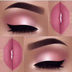 Machiaj Smokey Eyes, Rosa Make-up, Make Up Designs, Smink Inspiration, Beauty Make-up, Makijaż Smokey Eye, Pink Makeup, Makeup Goals, Makeup Designs