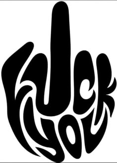 a black and white logo with the word rock on it's left hand pointing up