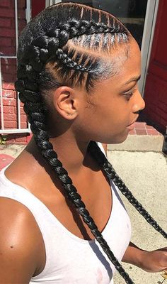 Two Braids Hairstyles, Two French Braids, Side Braids, Two Braid Hairstyles, Fishtail Braids, Women Braids, Braided Pattern, Big Braids